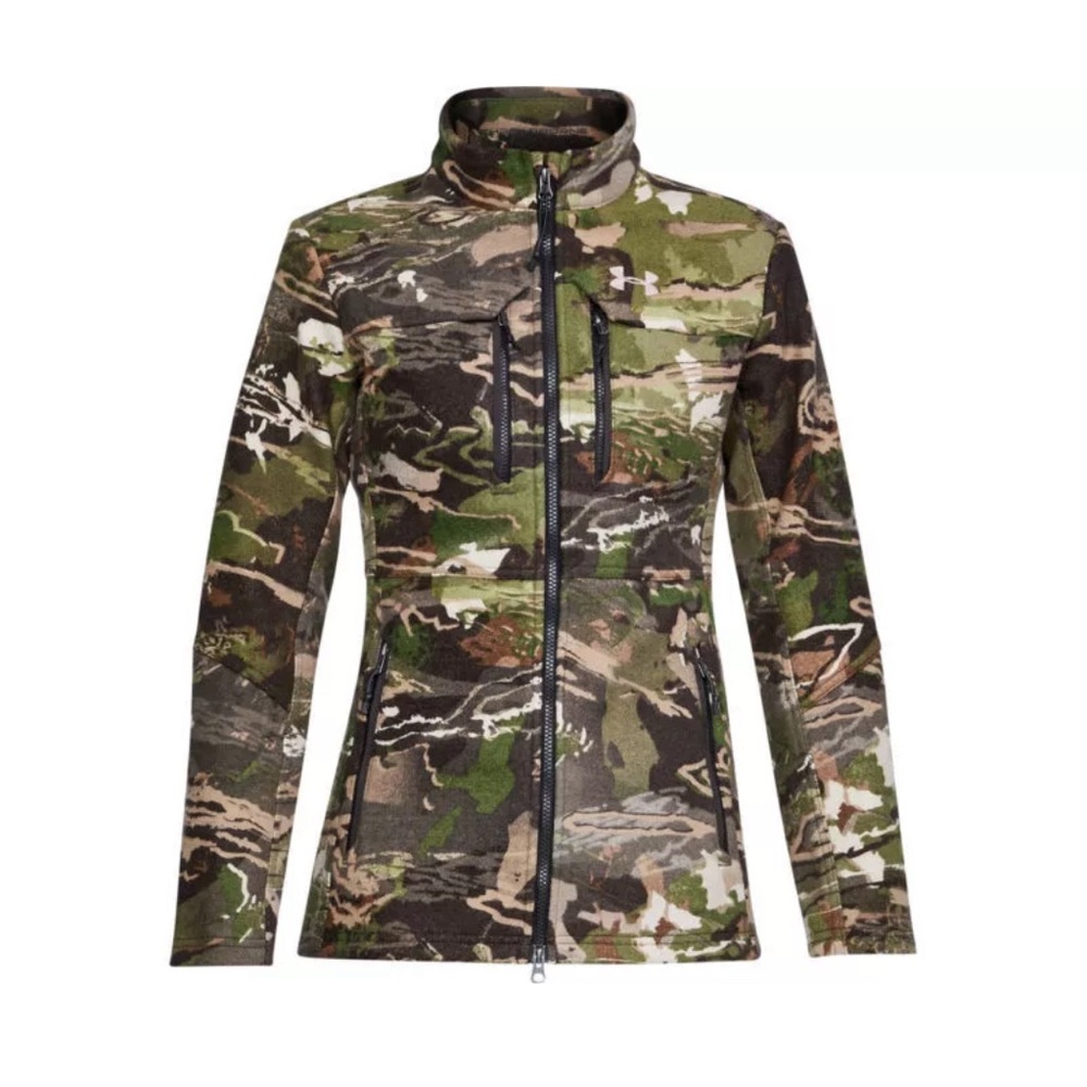 Under Armour UA 1297842  Cologear Camo Women Lg Jacket